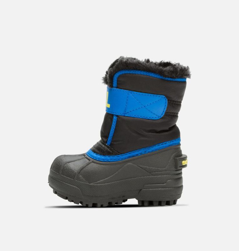 Kids Snow Boots Black/Blue - Sorel Toddler Commander™ - 473680-GNQ